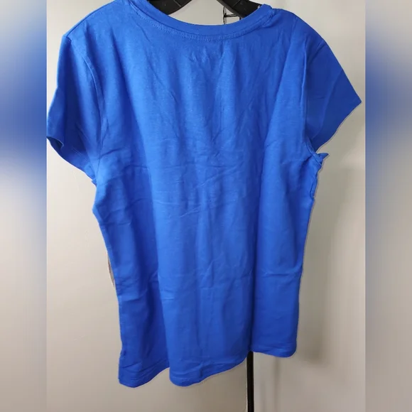 Splash Women's Vibrant Blue Short Sleeve Tee - Picture 4 of 4